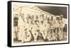 Photograph of Sailors aboard Ship-null-Framed Stretched Canvas