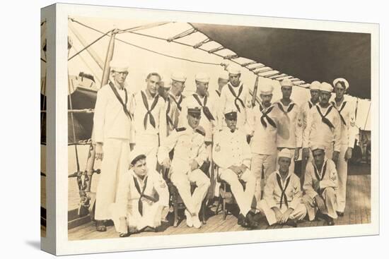 Photograph of Sailors aboard Ship-null-Stretched Canvas