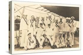 Photograph of Sailors aboard Ship-null-Stretched Canvas