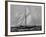 Photograph of Sketch of the Thistle, the Losing Scottish Entry in Race for America's Cup in 1887-null-Framed Photographic Print