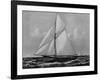 Photograph of Sketch of the Thistle, the Losing Scottish Entry in Race for America's Cup in 1887-null-Framed Photographic Print