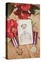 Photograph of Soldier in Uniform-Steve Allsopp-Stretched Canvas