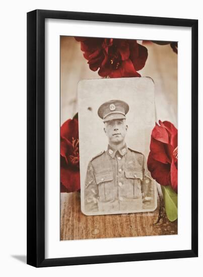 Photograph of Soldier in Uniform-Steve Allsopp-Framed Photographic Print