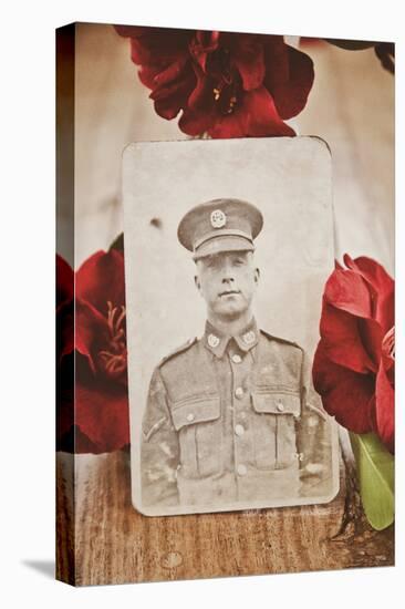 Photograph of Soldier in Uniform-Steve Allsopp-Stretched Canvas