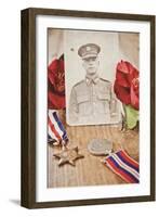 Photograph of Soldier in Uniform-Steve Allsopp-Framed Photographic Print