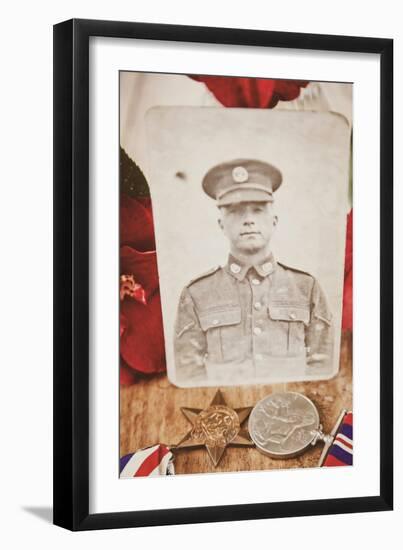 Photograph of Soldier in Uniform-Steve Allsopp-Framed Photographic Print