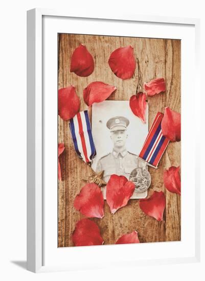 Photograph of Soldier in Uniform-Steve Allsopp-Framed Photographic Print