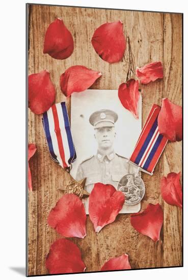 Photograph of Soldier in Uniform-Steve Allsopp-Mounted Photographic Print