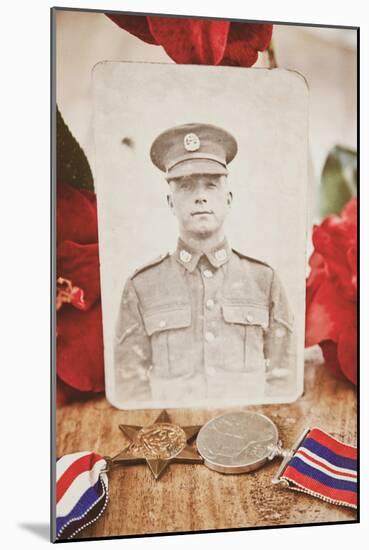 Photograph of Soldier in Uniform-Steve Allsopp-Mounted Photographic Print