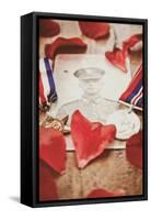 Photograph of Soldier in Uniform-Steve Allsopp-Framed Stretched Canvas