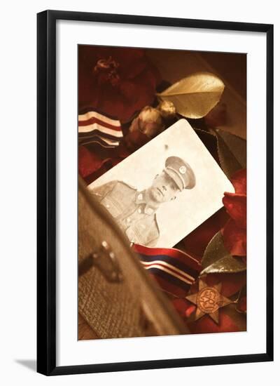 Photograph of Soldier in Uniform-Steve Allsopp-Framed Photographic Print