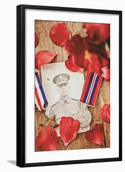 Photograph of Soldier in Uniform-Steve Allsopp-Framed Photographic Print