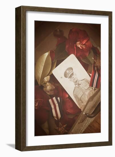 Photograph of Soldier in Uniform-Steve Allsopp-Framed Photographic Print