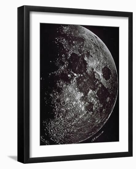 Photograph of the Moon in 1865-Lewis M. Rutherford-Framed Giclee Print