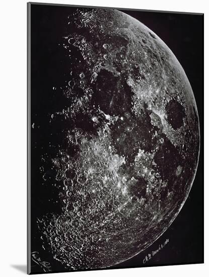 Photograph of the Moon in 1865-Lewis M. Rutherford-Mounted Giclee Print