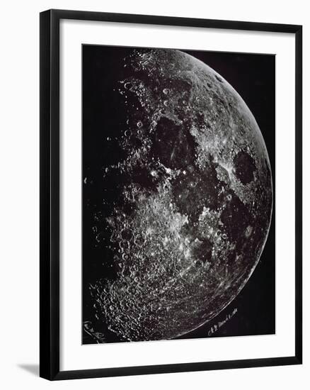 Photograph of the Moon in 1865-Lewis M. Rutherford-Framed Giclee Print