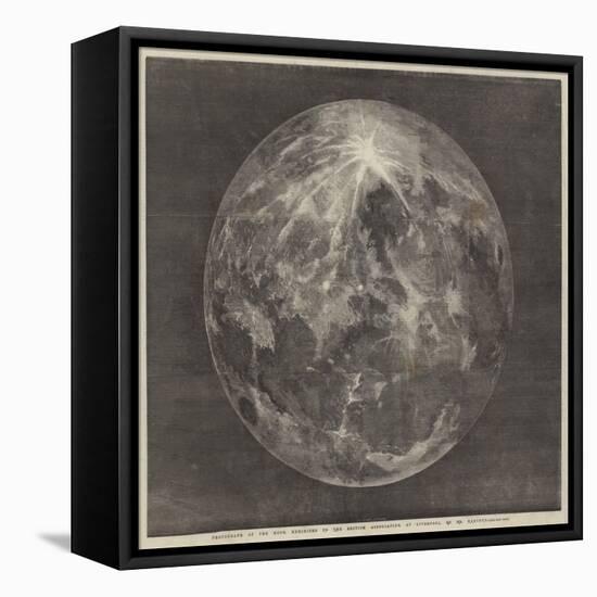 Photograph of the Moon-null-Framed Stretched Canvas