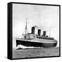 Photograph of the R.M.S. 'Queen Mary' on Sea Trials, Prior to Her Maiden Voyage, May 1936-null-Framed Stretched Canvas