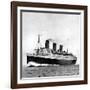 Photograph of the R.M.S. 'Queen Mary' on Sea Trials, Prior to Her Maiden Voyage, May 1936-null-Framed Photographic Print