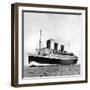 Photograph of the R.M.S. 'Queen Mary' on Sea Trials, Prior to Her Maiden Voyage, May 1936-null-Framed Photographic Print