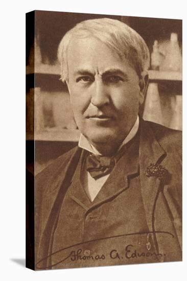 Photograph of Thomas Edison-null-Stretched Canvas