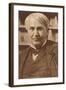 Photograph of Thomas Edison-null-Framed Art Print