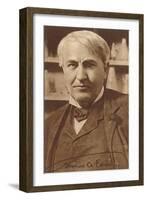 Photograph of Thomas Edison-null-Framed Art Print