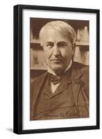 Photograph of Thomas Edison-null-Framed Art Print