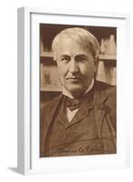 Photograph of Thomas Edison-null-Framed Art Print