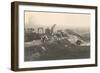 Photograph of Train Wreck-null-Framed Art Print