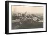 Photograph of Train Wreck-null-Framed Art Print