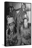 Photograph of Tuskegee Airmen Attending a Briefing in Ramitelli, Italy, March 1945-null-Framed Stretched Canvas