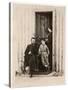 Photograph of Ulysses S. Grant, Julia and Jesse Grant at City Point, Va., 1865, Printed C.1940s-null-Stretched Canvas