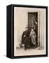 Photograph of Ulysses S. Grant, Julia and Jesse Grant at City Point, Va., 1865, Printed C.1940s-null-Framed Stretched Canvas