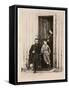 Photograph of Ulysses S. Grant, Julia and Jesse Grant at City Point, Va., 1865, Printed C.1940s-null-Framed Stretched Canvas