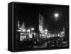 Photograph Showing Frith Street, in Soho, by Night 1955-null-Framed Stretched Canvas