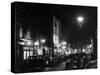 Photograph Showing Frith Street, in Soho, by Night 1955-null-Stretched Canvas