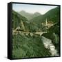 Photograph Taken from the Former Road to Moutiers, Brides-Les-Bains (Savoy, France)-Leon, Levy et Fils-Framed Stretched Canvas