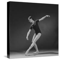 Photograph Taken Using a 4th Light Source on Ballerina Executing a "Croise En Avant" Movement-Henry Groskinsky-Stretched Canvas