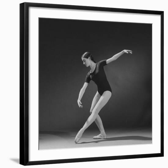 Photograph Taken Using a 4th Light Source on Ballerina Executing a "Croise En Avant" Movement-Henry Groskinsky-Framed Photographic Print