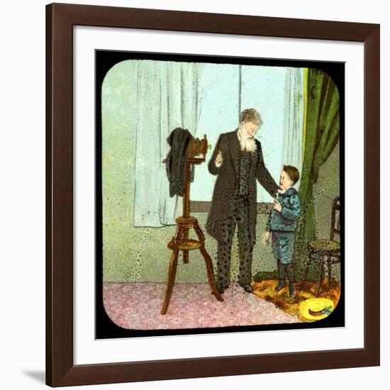 Photographer and Child, C19th Century-null-Framed Giclee Print