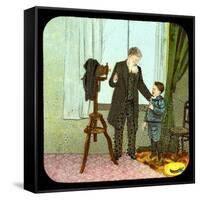 Photographer and Child, C19th Century-null-Framed Stretched Canvas