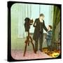 Photographer and Child, C19th Century-null-Stretched Canvas