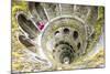 Photographer at Top of Spiral Stairs Inside Towers of Initiation Well at Quinta Da Regaleira-Roberto Moiola-Mounted Photographic Print