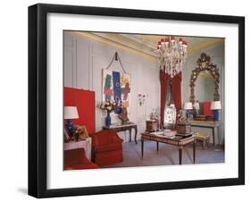 Photographer Cecil Beaton's Living Room in His Suite at the Plaza Hotel-Dmitri Kessel-Framed Premium Photographic Print