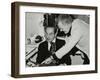 Photographer Denis Williams and Peanuts Hucko, Forum Theatre, Hatfield, Hertfordshire, 1980-null-Framed Photographic Print