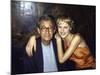 Photographer Helmut Newton and Model Eva Herzigova-Dave Allocca-Mounted Premium Photographic Print