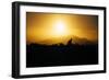 Photographer Trekking Through Sunset, Marin Headlands-Vincent James-Framed Photographic Print