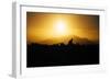 Photographer Trekking Through Sunset, Marin Headlands-Vincent James-Framed Photographic Print