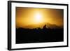 Photographer Trekking Through Sunset, Marin Headlands-Vincent James-Framed Photographic Print